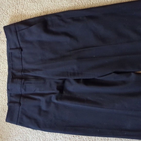 Talbots Black Made In Italy Wool Bootcut Business Professional Pants Size 14 - Picture 5 of 7